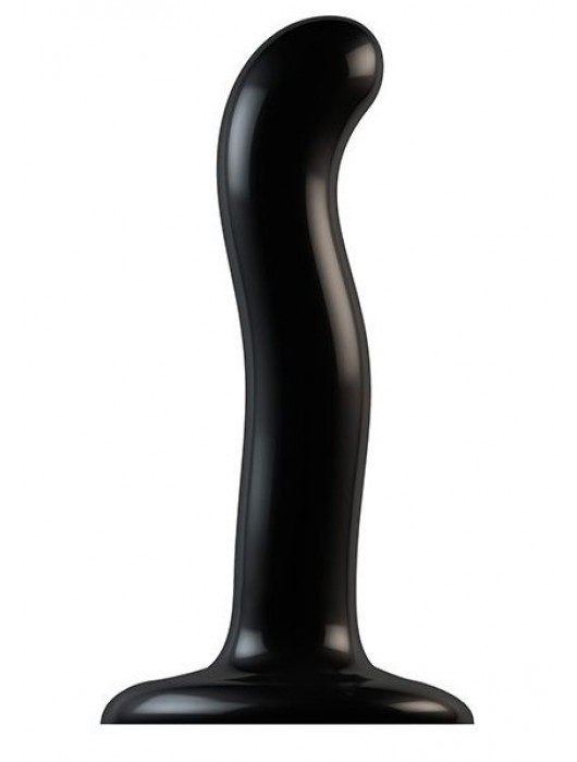 Черный фаллоимитатор-насадка Strap-On-Me P G spot Dildo size S - 16,4 см. - Strap-on-me - купить с доставкой в Белгороде