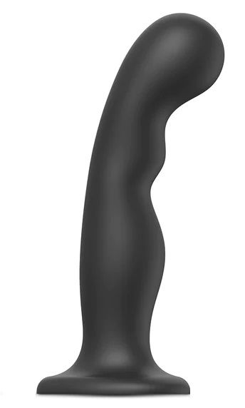 Черная насадка Strap-On-Me Dildo Plug P G size XXL - Strap-on-me - купить с доставкой в Белгороде