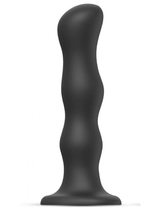 Черная насадка Strap-On-Me Dildo Geisha Balls size XL - Strap-on-me - купить с доставкой в Белгороде