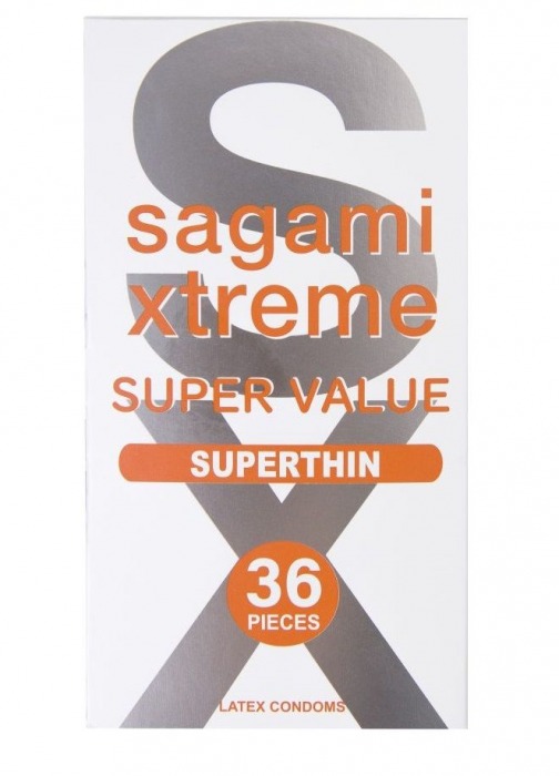 Ультратонкие презервативы Sagami Xtreme Superthin - 36 шт. - Sagami - купить с доставкой в Белгороде