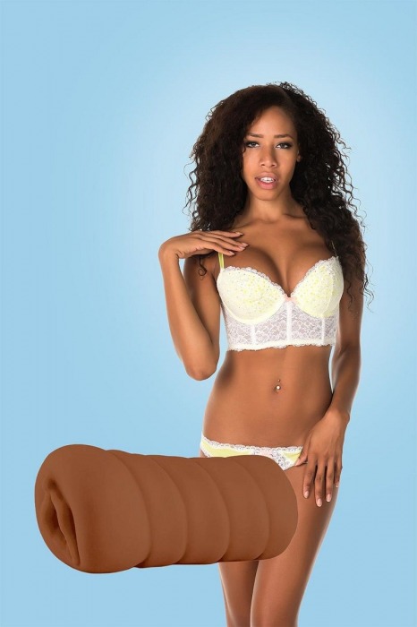 Коричневый мастурбатор-вагина BRIANNA - Dream Toys - в Белгороде купить с доставкой