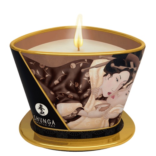 Массажная свеча Intoxicatin Chocolate с ароматом шоколада - 170 мл. - Shunga - купить с доставкой в Белгороде