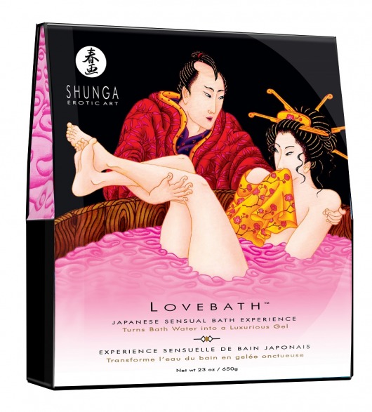 Соль для ванны Lovebath Dragon Fruit, превращающая воду в гель - 650 гр. - Shunga - купить с доставкой в Белгороде