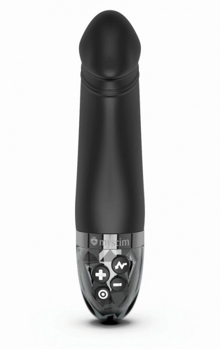 Черный вибратор с электростимуляцией Real Deal Neal - 16,5 см. - MyStim - купить с доставкой в Белгороде