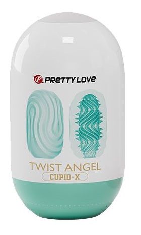Бирюзовый мастурбатор-яйцо Twist Angel - Baile - в Белгороде купить с доставкой