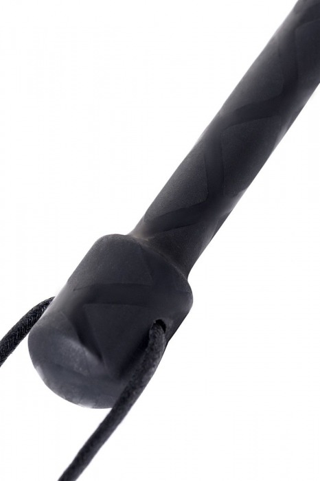 Чёрный стек с совой на кожаном наконечнике - 24 см. - ToyFa - купить с доставкой в Белгороде