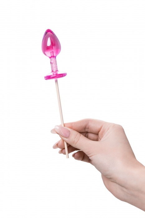 Розовый леденец  в форме анальной втулки со вкусом айриш крим - 29 гр. - Sosuчki - купить с доставкой в Белгороде