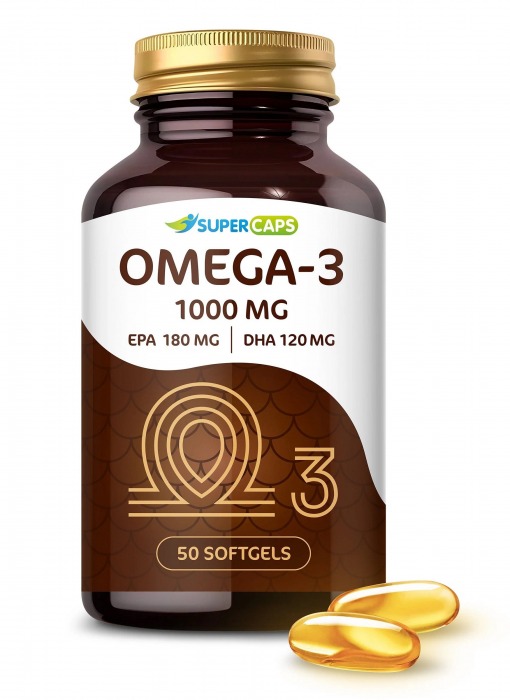 Пищевая добавка SuperCaps OMEGA-3 - 50 капсул (1000 мг) - SuperCaps - купить с доставкой в Белгороде