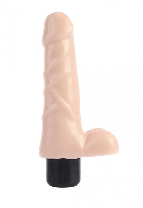 Телесный вибратор-реалистик Pleasure Vibrator - 19 см. - CNT