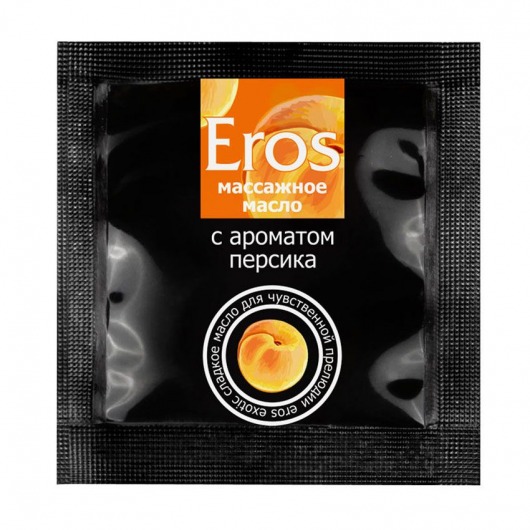 Саше массажного масла Eros exotic с ароматом персика - 4 гр. - Биоритм - купить с доставкой в Белгороде