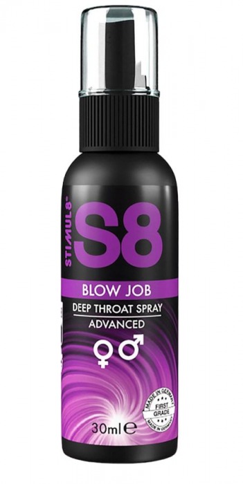 Лубрикант для орального секса S8 Deep Throat Spray - 30 мл. - Stimul8 - купить с доставкой в Белгороде