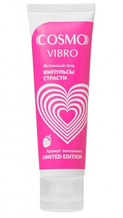 Возбуждающий гель на водно-силиконовой основе Cosmo Vibro с ароматом земляники - 50 гр. - Биоритм - купить с доставкой в Белгороде