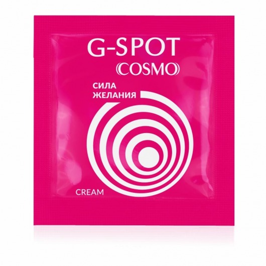 Стимулирующий интимный крем для женщин Cosmo G-spot - 2 гр. - Биоритм - купить с доставкой в Белгороде