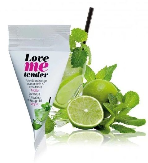 Съедобное согревающее массажное масло Love Me Tender Mojito с ароматом мохито - 10 мл. - Love to Love - купить с доставкой в Белгороде