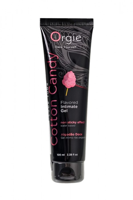 Интимный гель на водной осное Lube Tube Cotton Candy со вкусом сахарной ваты - 100 мл. - ORGIE - купить с доставкой в Белгороде