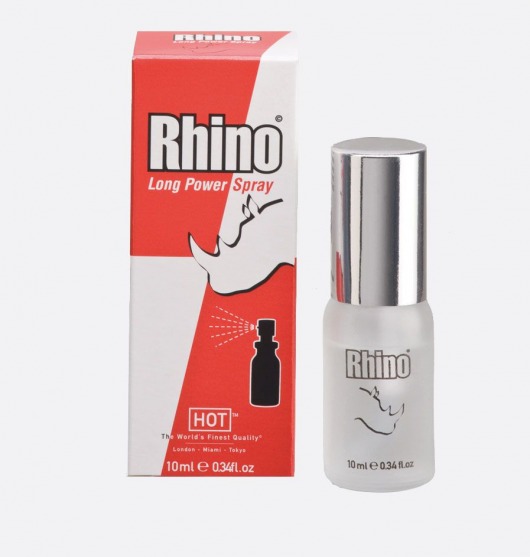 Пролонгирующий спрей для мужчин Rhino - 10 мл. - HOT - купить с доставкой в Белгороде