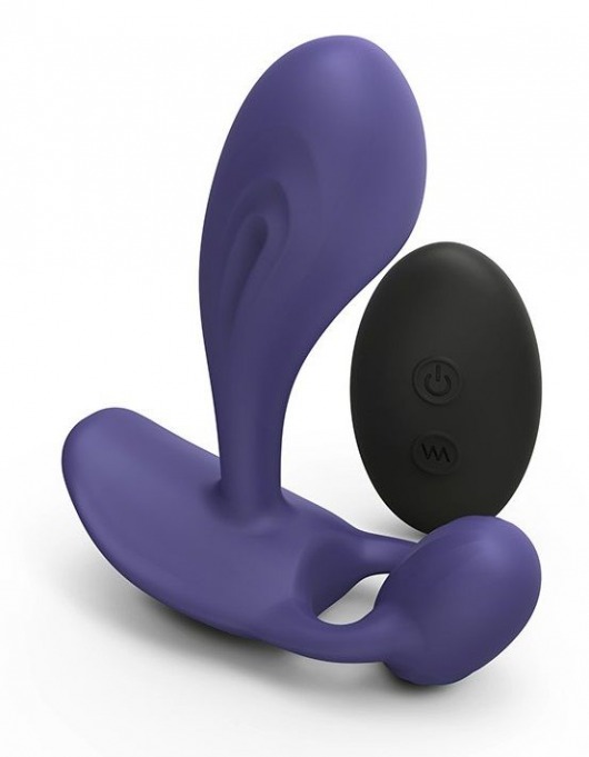 Темно-синий вибромассажер Witty P G Vibrator with Remote Control - Love to Love - в Белгороде купить с доставкой