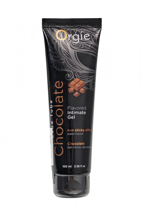 Интимный гель на водной основе Lube Tube Chocolate с шоколадным вкусом - 100 мл. - ORGIE - купить с доставкой в Белгороде