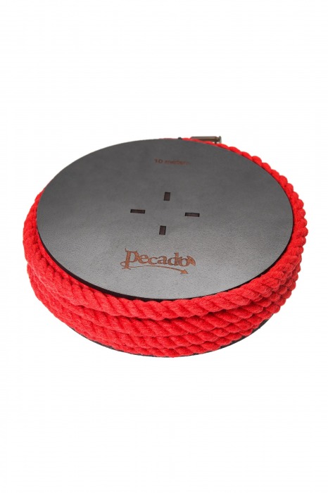 Красная веревка для шибари на катушке - 10 м. - Pecado - купить с доставкой в Белгороде