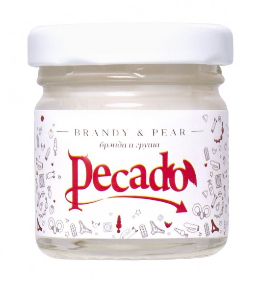 Массажная свеча Brandy   Pear - 35 мл. - Pecado - купить с доставкой в Белгороде