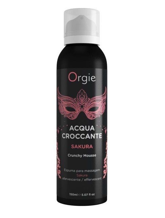 Хрустящая пенка для массажа Orgie Acqua Croccante Sakura с ароматом сакуры - 150 мл. - ORGIE - купить с доставкой в Белгороде
