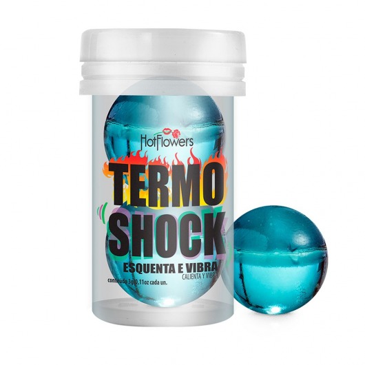 Интимный гель Termo Shock Hot Ball с разогревающе-покалывающим эффектом (2 шарика по 3 гр.) - HotFlowers - купить с доставкой в Белгороде