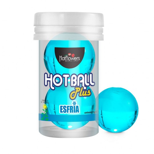 Лубрикант на масляной основе Hot Ball Plus с охлаждающим эффектом (2 шарика по 3 гр.) - HotFlowers - купить с доставкой в Белгороде