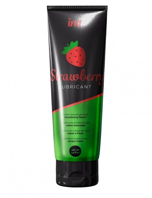 Смазка на водной основе с ароматом клубники Strawberry Lubricant - 100 мл. - INTT - купить с доставкой в Белгороде