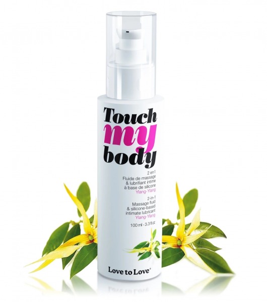 Силиконовый лубрикант 2-в-1 Touch My Body с ароматом иланг-иланга - 100 мл. - Love to Love - купить с доставкой в Белгороде