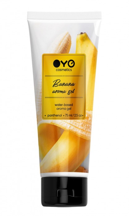 Лубрикант на водной основе OYO Aroma Gel Banana с ароматом банана - 75 мл. - OYO - купить с доставкой в Белгороде