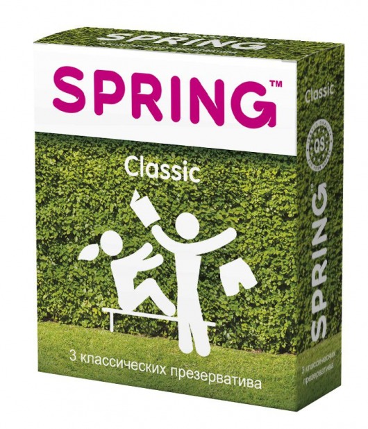 Классические презервативы SPRING CLASSIC - 3 шт. - SPRING - купить с доставкой в Белгороде