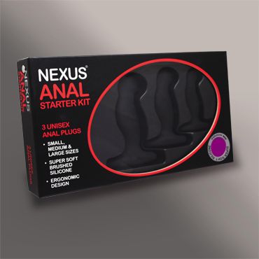Набор из 3 массажеров простаты чёрного цвета NEXUS ANAL STARTER KIT - Nexus Range - в Белгороде купить с доставкой