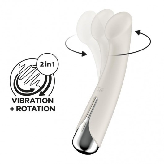 Телесный вибратор для G-стимуляции Spinning G-Spot 1 - 17 см. - Satisfyer