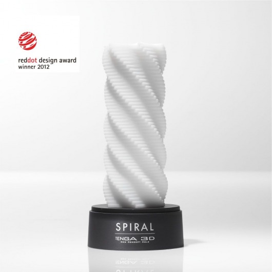 Белый 3D мастурбатор SPIRAL - Tenga - в Белгороде купить с доставкой