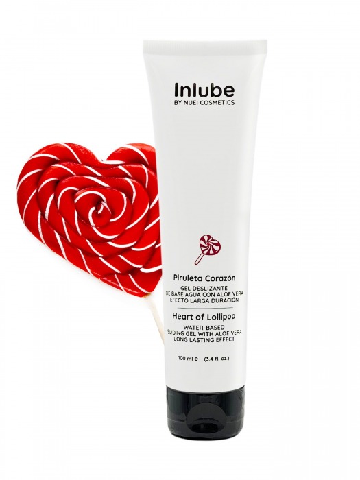 Смазка на водной основе Nuei Inlube Lollipop с алоэ вера и ароматом леденцов - 100 мл. - Nuei cosmetics - купить с доставкой в Белгороде