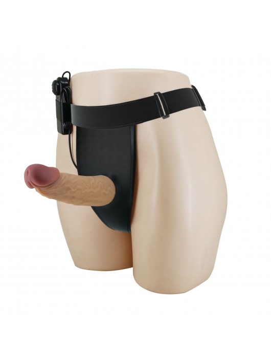 Полый вибрострапон на регулируемых трусиках Draven - 17,5 см. - Baile - купить с доставкой в Белгороде