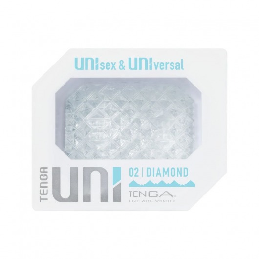 Прозрачный мастурбатор-стимулятор Tenga Uni Diamond - Tenga - в Белгороде купить с доставкой