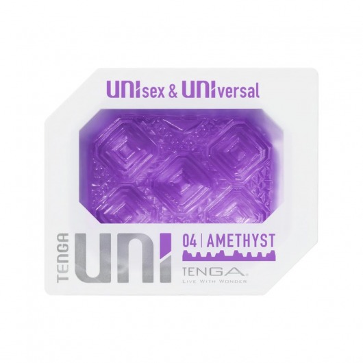 Фиолетовый мастурбатор-стимулятор Tenga Uni Amethyst - Tenga - в Белгороде купить с доставкой