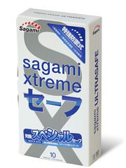 Презервативы Sagami Xtreme Ultrasafe с двойным количеством смазки - 10 шт. - Sagami - купить с доставкой в Белгороде