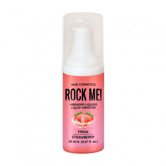 Жидкий вибратор Nuei Rock Me! с ароматом клубники - 20 мл. - Nuei cosmetics - купить с доставкой в Белгороде