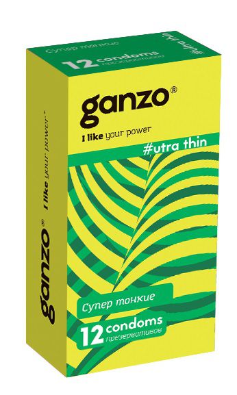 Ультратонкие презервативы Ganzo Ultra thin - 12 шт. - Ganzo - купить с доставкой в Белгороде