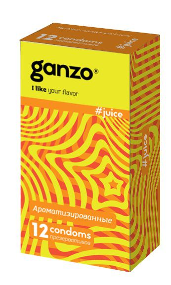 Ароматизированные презервативы Ganzo Juice - 12 шт. - Ganzo - купить с доставкой в Белгороде