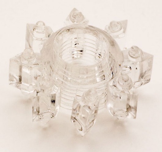 Прозрачное гелевое эрекционное кольцо-звезда - Toyfa Basic - в Белгороде купить с доставкой