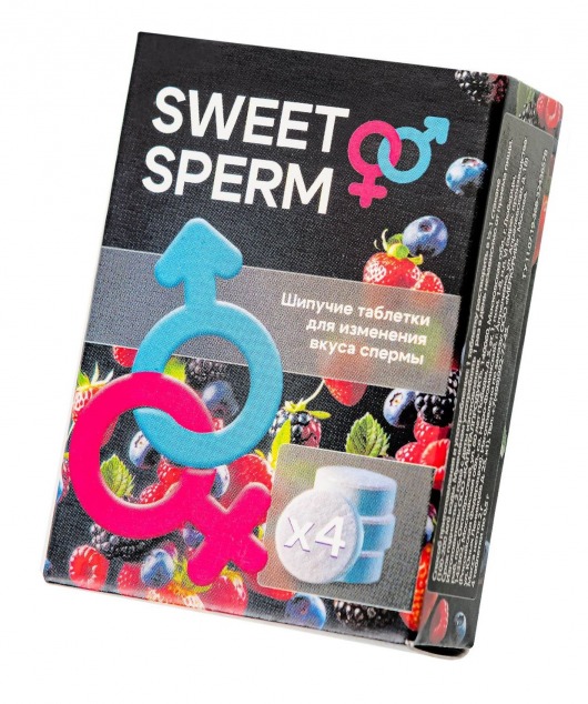 Шипучие таблетки для мужчин Sweet Sperm для изменения вкуса спермы (4 шт. по 0,5 гр.) - Капиталпродукт - купить с доставкой в Белгороде