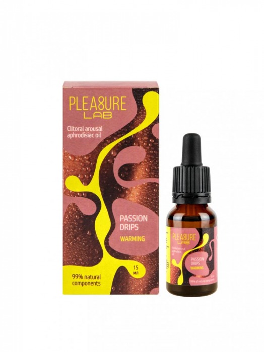 Капли с согревающим эффектом Passion Drips Warming - 15 мл. - Pleasure Lab - купить с доставкой в Белгороде