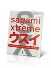 Ультратонкий презерватив Sagami Xtreme SUPERTHIN - 1 шт. - Sagami - купить с доставкой в Белгороде