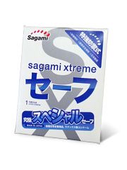 Презерватив Sagami Xtreme Ultrasafe с двойным количеством смазки - 1 шт. - Sagami - купить с доставкой в Белгороде