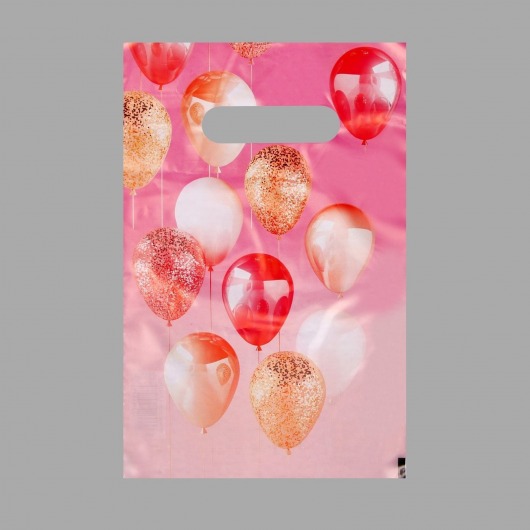 Пакет «Праздничные шары» с вырубной ручкой (20х30 см) - UPAK LAND - купить с доставкой в Белгороде