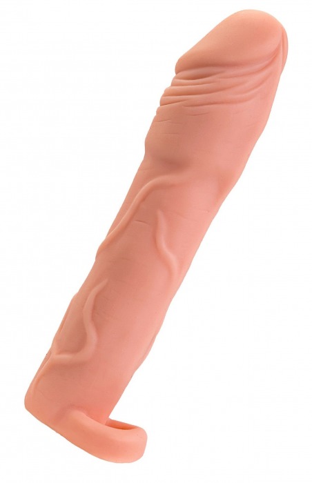 Телесная удлиняющая насадка с подхватом - 19 см. - ToyFa - в Белгороде купить с доставкой