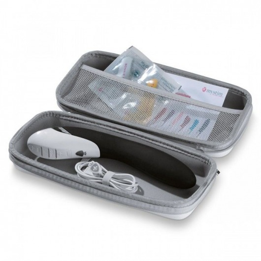 Вибратор с электростимуляцией Sizzling Simon Black Edition - 27 см. - MyStim - купить с доставкой в Белгороде